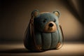 bear inspired womens bag, purse, isolated background, animals inspired, generative ai Royalty Free Stock Photo