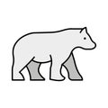 Bear Isolated Vector icon that can be easily modified or edited Royalty Free Stock Photo