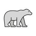 Bear Isolated Vector icon that can be easily modified or edited Royalty Free Stock Photo