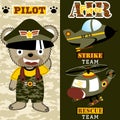 Air Force cartoon vector Royalty Free Stock Photo