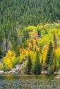 Bear Lake during autumn in Rocky Mountain National Park in Colorado Royalty Free Stock Photo