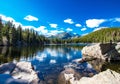 Bear Lake at Rocky Mountain National Park in Colorado Royalty Free Stock Photo