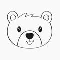 Bear Line Art Vector