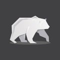 The Bear Logo Flat, geometric vector illustrations