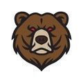 Bear Logo Mascot Vector Royalty Free Stock Photo