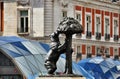 Bear and Madrono Tree. Madrid, Spain