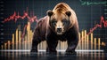 Bear market, Bear and Bull market concept, stock market, investing, coins