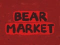 Bear market Royalty Free Stock Photo