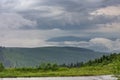 Bear mountain , view from upper water reservoir of the pumped storage hydro power plant Dlouhe Strane in Jeseniky Mountains, Czech Royalty Free Stock Photo