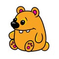 Bear parody caricature animal character illustration