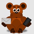 Bear with the phone and paper letter