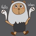 Bear play Hallo Ween