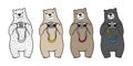 Bear Polar Bear vector camera photography character cartoon illustration doodle Royalty Free Stock Photo