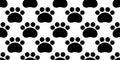 bear polar paw seamless pattern dog footprint cat kitten fluffy french bulldog vector puppy pet toy breed cartoon doodle