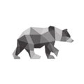 Bear polygon animals engraved fully vector graphics