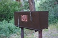 A Bear-proof food bin in wyoming