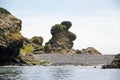 Bear rock at the Punihuil cove, Chiloe island, Chile