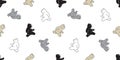 Bear seamless pattern polar vector running walking repeat wallpaper teddy scarf isolated cloud cartoon illustration tile backgroun