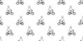 Bear seamless pattern vector polar bear bicycle riding cycling cartoon scarf isolated illustration tile background repeat wallpape