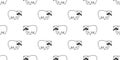 Bear seamless pattern vector polar bear panda isolated catch fish repeat wallpaper background cartoon Royalty Free Stock Photo