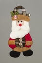 Bear-shaped rag doll used to decorate Christmas tree Royalty Free Stock Photo
