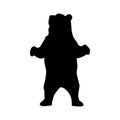 Bear Silhouette Animal Royalty Free Stock Photo