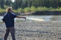 Bear Spray Demonstration (with man)