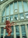 Bear statue gare station Paris