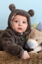 Bear Suit Baby Royalty Free Stock Photo