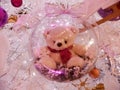 Bear in a Transparent bauble