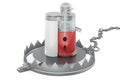 Bear trap with juicing machine, 3D rendering