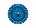 BEAR VECTOR EMBLEM ILLUSTRATION Royalty Free Stock Photo