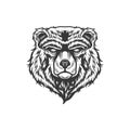 Bear vintage man logo