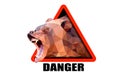 Bear warning sign