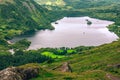 Beara Peninsula West Cork Ireland green landscape lake tree forest Royalty Free Stock Photo