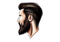 Beard Canvas: Vector Logo Artistry