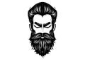 Beard Elegance Redefined: Logo Vectors Royalty Free Stock Photo