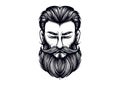 Beard Evolution Illustrated: Vector Logo Set