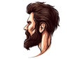 Beard Flourish: Sophisticated Vector Logos
