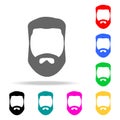 Beard icon. Barber Element multi colored icons for mobile concept and web apps. icon for website design and development, app devel Royalty Free Stock Photo