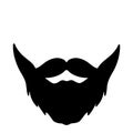 Beard icon vector