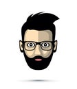 Beard man icon