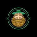 Beard man logo