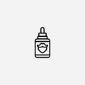 Beard oil vector icon sign symbol Royalty Free Stock Photo