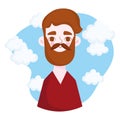 bearded avatar man