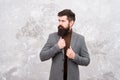 Bearded guy casual style. Fashionable look of busy man. Menswear. Elegant stylish hipster. Bearded man in urban style Royalty Free Stock Photo