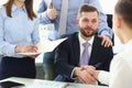 Bearded male in striped tie