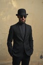 Bearded Man with black Suit