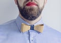 Bearded Man with Red Lips
