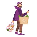 Bearded Man on Zero Waste Shopping